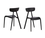 Eetkamerstoel Fakse - Zwart - Set van 2 - Eetkamerstoelen - Rebellenclub