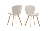 Eetkamerstoel Nesna - Set van 2 - Beige - Eetkamerstoelen - Rebellenclub