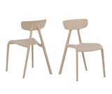 Eetkamerstoel Fakse - Beige - Set van 2 - Eetkamerstoelen - Rebellenclub