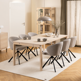 Nampa Eetkamertafel - 200 x 100 cm - Licht Eiken - Eetkamertafels - Rebellenclub