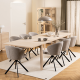 Nampa Eetkamertafel - 200 x 100 cm - Licht Eiken - Eetkamertafels - Rebellenclub