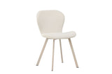Nesna Eetkamerstoel - Set van 2 - Beige met beige poten - Eetkamerstoelen - Rebellenclub