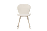 Nesna Eetkamerstoel - Set van 2 - Beige met beige poten - Eetkamerstoelen - Rebellenclub