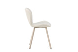 Nesna Eetkamerstoel - Set van 2 - Beige met beige poten - Eetkamerstoelen - Rebellenclub