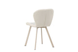 Nesna Eetkamerstoel - Set van 2 - Beige met beige poten - Eetkamerstoelen - Rebellenclub