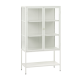 Nimbin Vitrinekast - 160 x 90 cm - Wit - Vitrinekasten - Rebellenclub