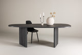 Norrtalje Eetkamertafel - 220 x 100 cm - Zwart - Eetkamertafels - Rebellenclub