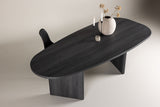 Norrtalje Eetkamertafel - 220 x 100 cm - Zwart - Eetkamertafels - Rebellenclub
