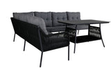 Nunk Hoekloungeset - Zwart - Loungesets - Rebellenclub