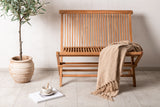 Olea Tuinbankje - 100 x 62 cm - Naturel Hout  - Tuinbanken - Rebellenclub
