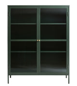 Omeo Vitrinekast - 140 x 111 cm - Groen - Vitrinekasten - Rebellenclub