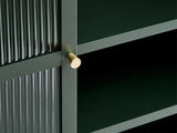 Omeo Vitrinekast - 140 x 111 cm - Groen - Vitrinekasten - Rebellenclub