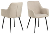 Ondara Eetkamerstoel - Set van 2 - Beige - Eetkamerstoelen - Rebellenclub