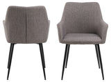 Ondara Eetkamerstoel - Set van 2 - Lichtgrijs - Eetkamerstoelen - Rebellenclub