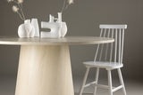 Oulu Eetkamertafel - ø120 cm - Whitewash - Eetkamertafels - Rebellenclub