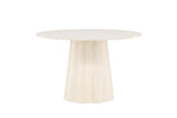 Oulu Eetkamertafel - ø120 cm - Whitewash - Eetkamertafels - Rebellenclub