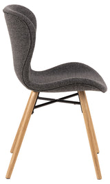 Pescara Eetkamerstoel - Set van 2 - Antraciet Bloucé - Eetkamerstoelen - Rebellenclub