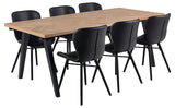 Pescara Eetkamerstoel - Set van 2 - Letherlook zwart - Eetkamerstoelen - Rebellenclub
