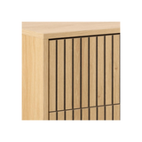 Risley Ladekast - 158 x 80 cm - Licht Eiken - Dressoirs - Rebellenclub