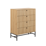 Risley Ladekast - 81 x 100 cm - Licht Eiken - Dressoirs - Rebellenclub