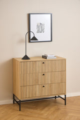Risley Ladekast - 81 x 80 cm - Licht Eiken - Dressoirs - Rebellenclub