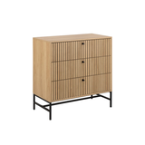 Risley Ladekast - 81 x 80 cm - Licht Eiken - Dressoirs - Rebellenclub