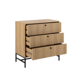 Risley Ladekast - 81 x 80 cm - Licht Eiken - Dressoirs - Rebellenclub