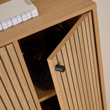 Risley Schoenenkast - 99 x 140 cm - Licht Eiken - Schoenenkast - Rebellenclub