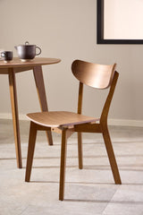 Roskilde Eetkamertafel - ø105 cm - Walnoot - Eetkamerstoelen - Rebellenclub