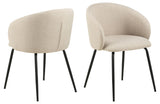 Rylin Eetkamerstoel - Set van 2 - Beige - Eetkamerstoelen - Rebellenclub