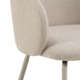Rylin Eetkamerstoel - Set van 2 - Beige met beige frame - Eetkamerstoelen - Rebellenclub