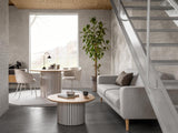 Rylin Eetkamerstoel - Set van 2 - Beige met beige frame - Eetkamerstoelen - Rebellenclub