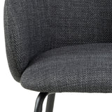 Rylin Eetkamerstoel - Set van 2 - Donker Grijs - Eetkamerstoelen - Rebellenclub