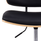 Salaman Bureaustoel - Zwart Leatherlook - Bureaustoelen - Rebellenclub