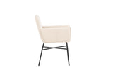 Sesto Eetkamerstoel - Beige Velours - Eetkamerstoelen - Rebellenclub