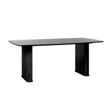 Taree Eetkamertafel - 190 x 100 cm - Zwart - Eetkamertafels - Rebellenclub