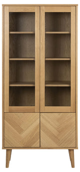 Tarnaby Vitrinekast - Eiken Visgraat - Vitrinekasten - Rebellenclub