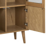 Tarnaby Vitrinekast - Eiken Visgraat - Vitrinekasten - Rebellenclub