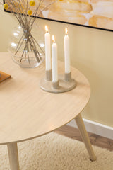 Tjalmo Salontafel - ø80cm - Bamboe - Salontafels - Rebellenclub