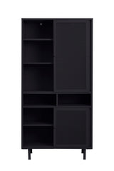 Virke Wandkast L - Zwart - Wandkasten - Rebellenclub
