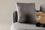 Voss Kinderfauteuil - Grijs Teddy - Kinderbanken - Rebellenclub