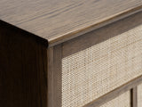 Yass Dressoir - Smoked Eiken met Rattan - Dressoirs - Rebellenclub