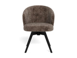 Cadomin Eetkamerstoel - Bruin Velvet - - Rebellenclub