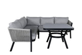 Amary Hoekloungeset - Zwart - Loungesets - Rebellenclub