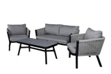 Amary Loungeset - Zwart - Loungesets - Rebellenclub