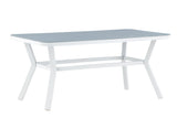 Amary Tuintafel - 160 x 90cm - Wit - Rechthoekige Eetkamertafels - Rebellenclub