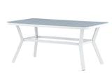 Amary Tuintafel - 160 x 90cm - Wit - Rechthoekige Eetkamertafels - Rebellenclub