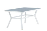 Amary Tuintafel - 160 x 90cm - Wit - Rechthoekige Eetkamertafels - Rebellenclub