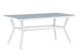 Amary Tuintafel - 160 x 90cm - Wit - Rechthoekige Eetkamertafels - Rebellenclub