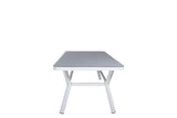 Amary Tuintafel - 200 x 100cm - Wit - Rechthoekige Eetkamertafels - Rebellenclub